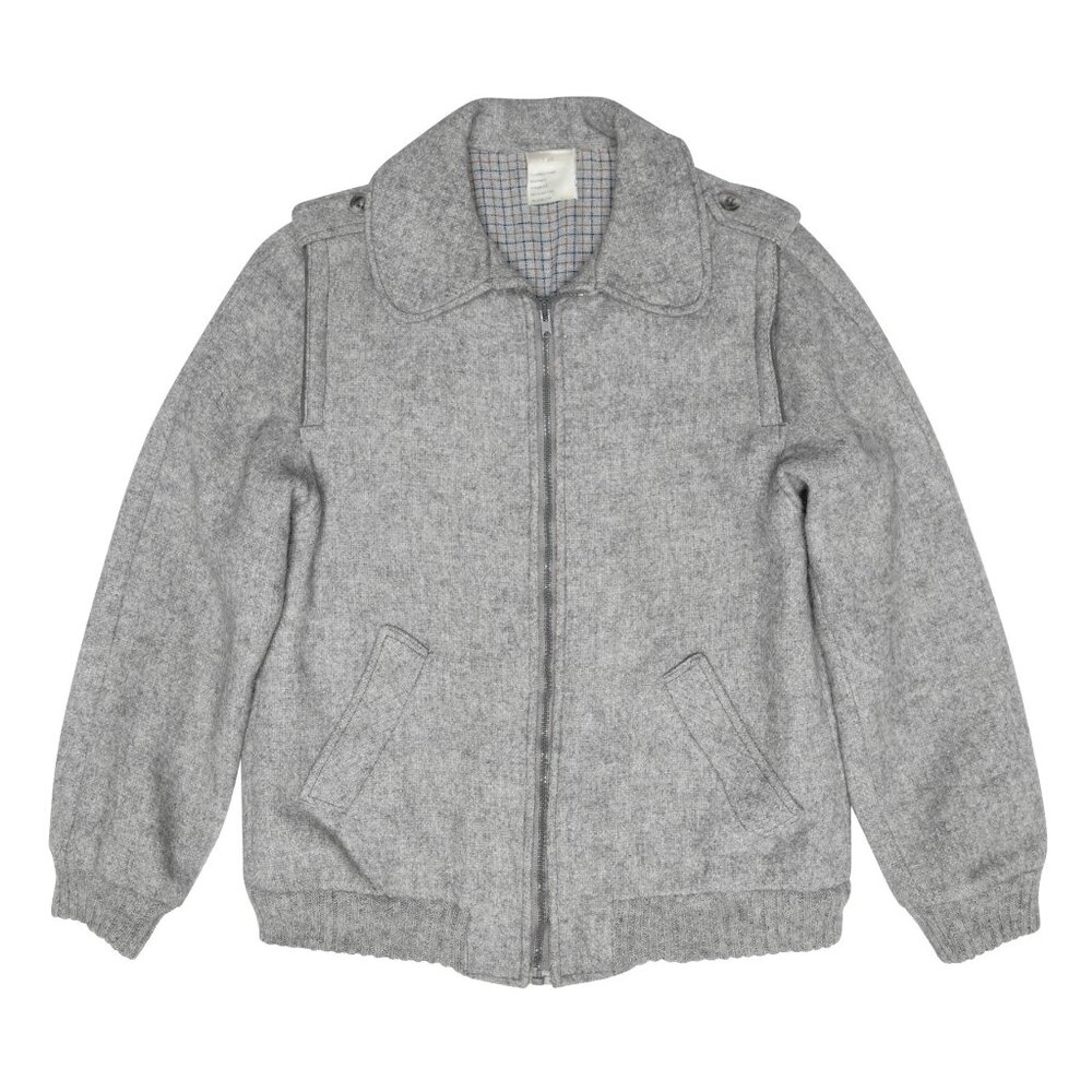 Armée de l'air (France) 70s Vintage Brushed Wool Hopsack Flight Jacket : M